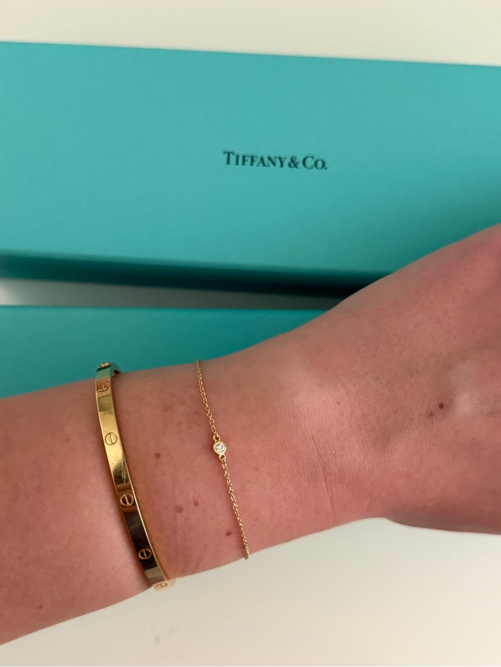 Tiffany & Co. Elsa Peretti® Diamonds by the Yard® Single Diamond Bracelet Gold - Picture 6 of 9